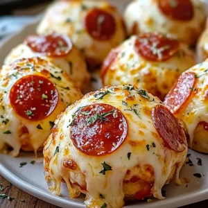 Cheesy Pepperoni Pizza Bombs: The Ultimate Party Delight 4 Cheesy Pepperoni Pizza Bombs
